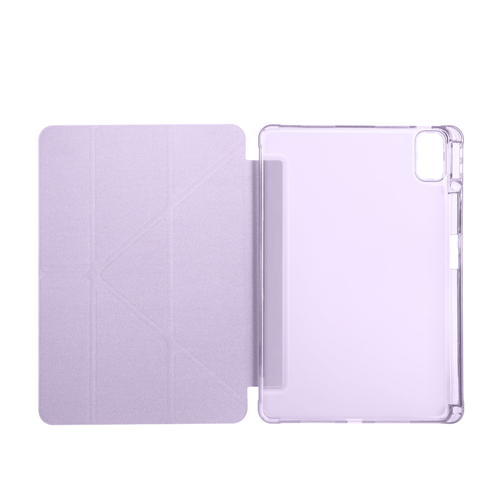 Huawei Matepad SE 11 Kılıf Zore Tri Folding Kalem Bölmeli Standlı Kılıf Lila