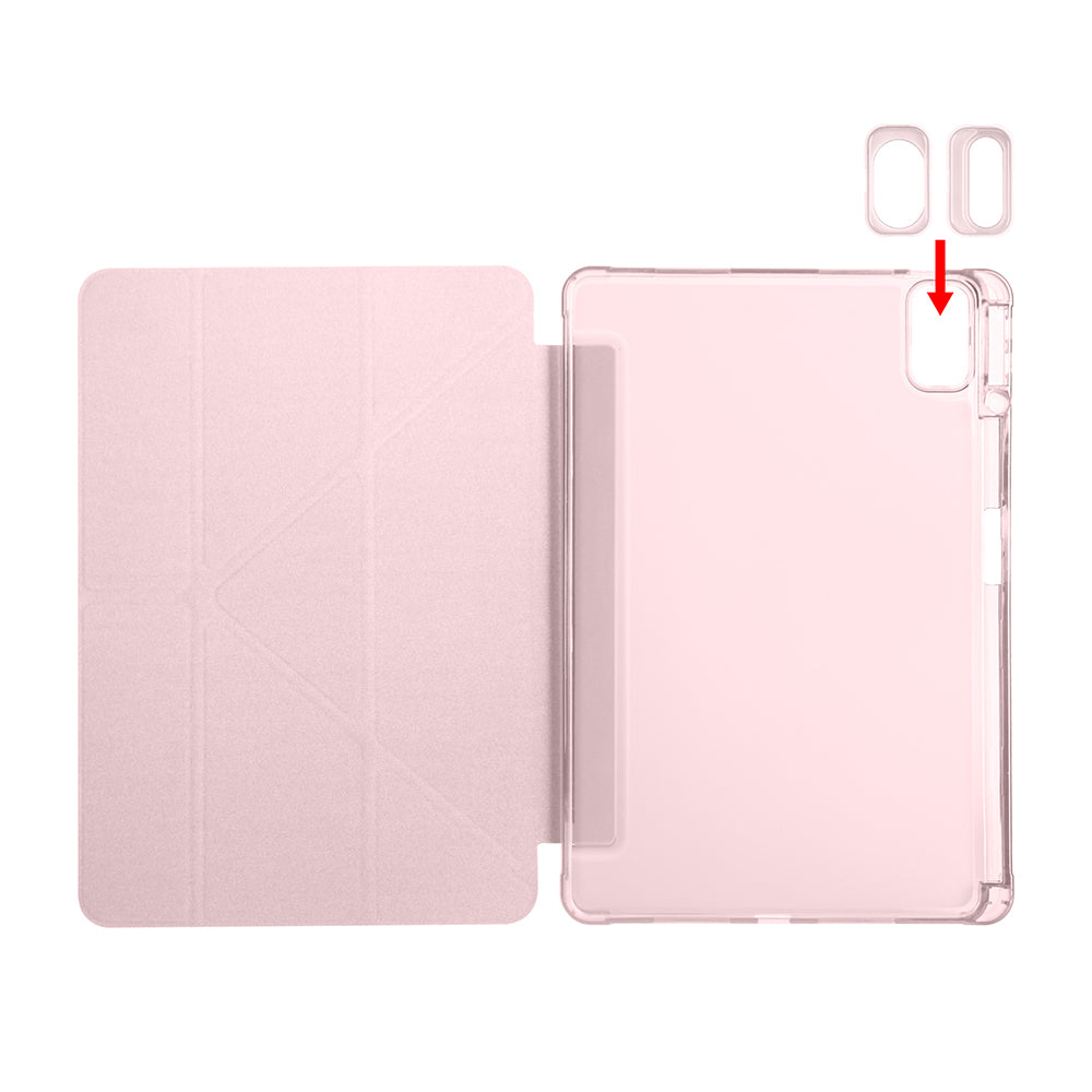 Huawei Matepad SE 11 Kılıf Zore Tri Folding Kalem Bölmeli Standlı Kılıf Mor