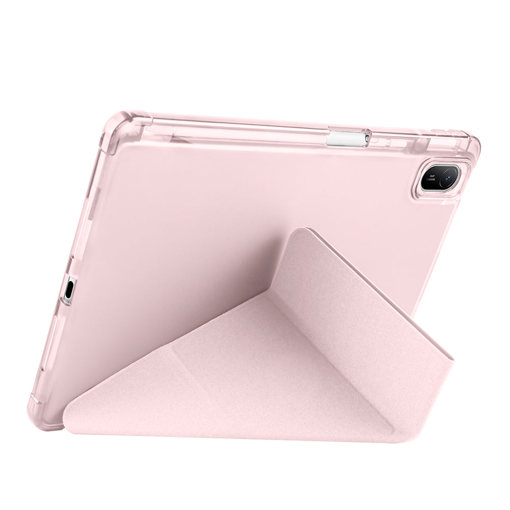 Huawei Matepad SE 11 Kılıf Zore Tri Folding Kalem Bölmeli Standlı Kılıf Mavi