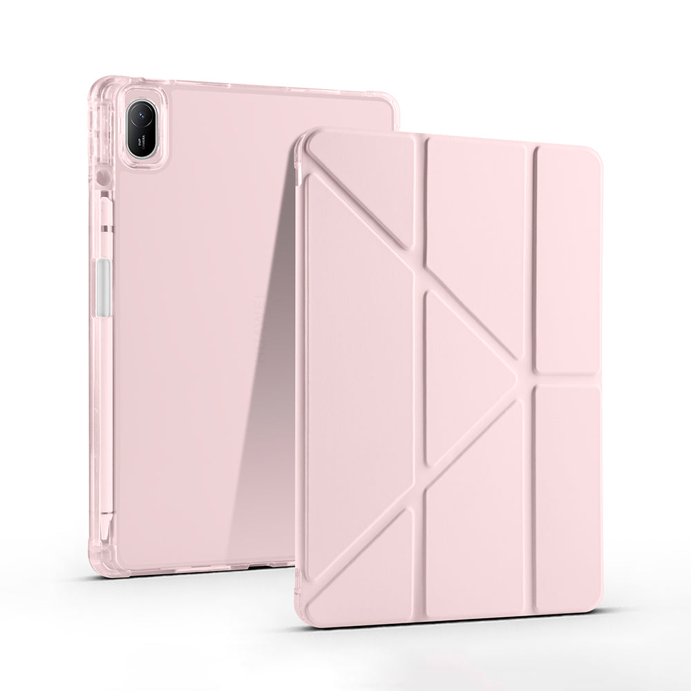 Huawei Matepad SE 11 Kılıf Zore Tri Folding Kalem Bölmeli Standlı Kılıf Mor