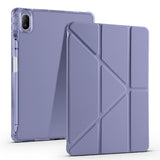 Huawei Matepad SE 11 Kılıf Zore Tri Folding Kalem Bölmeli Standlı Kılıf Mavi
