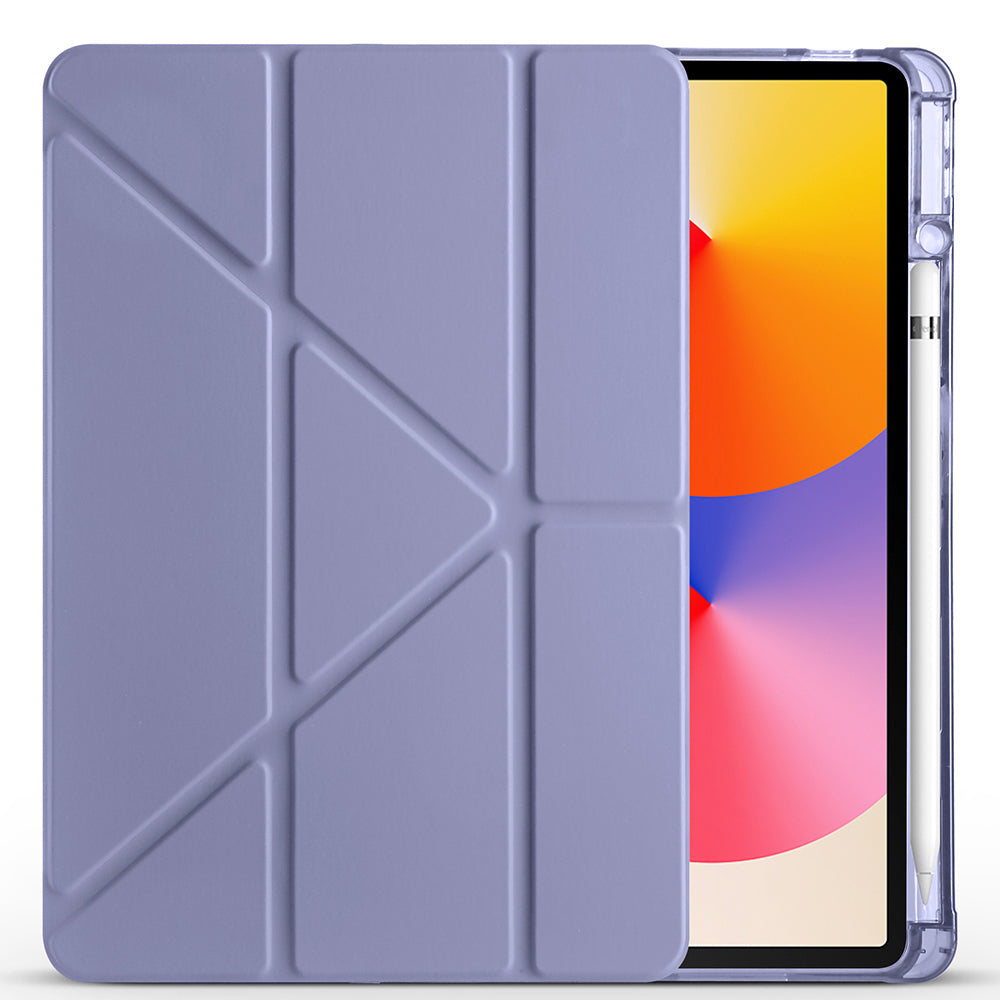 Huawei Matepad SE 11 Kılıf Zore Tri Folding Kalem Bölmeli Standlı Kılıf Lacivert