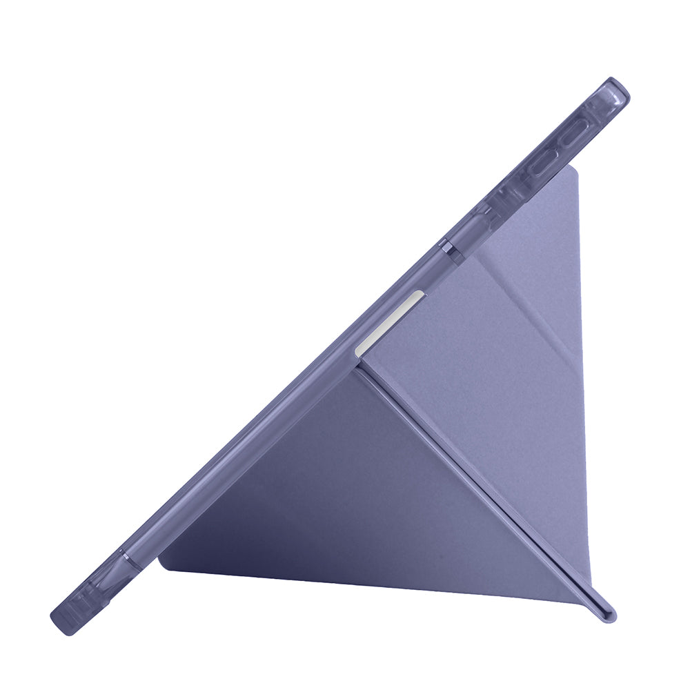 Huawei Matepad SE 11 Kılıf Zore Tri Folding Kalem Bölmeli Standlı Kılıf Mavi