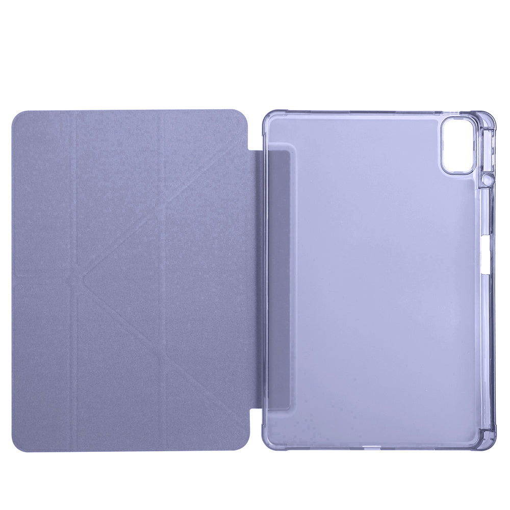 Huawei Matepad SE 11 Kılıf Zore Tri Folding Kalem Bölmeli Standlı Kılıf Mavi