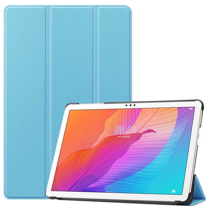 Huawei MatePad T10 Zore Smart Cover Standlı 1-1 Kılıf Pembe