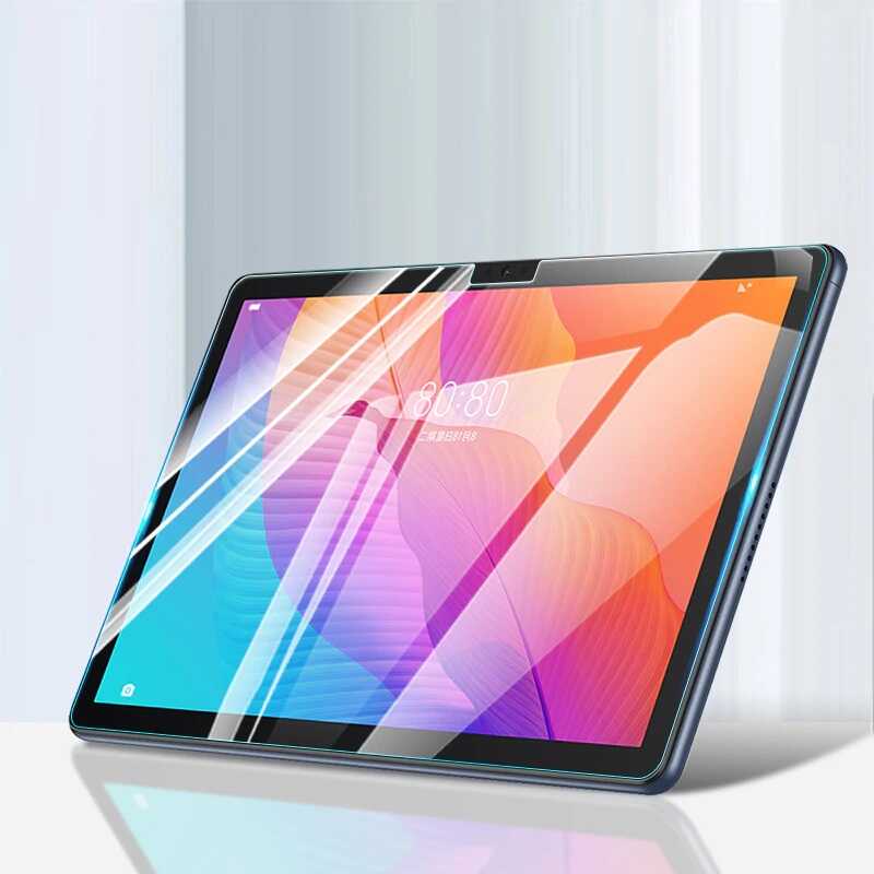 Huawei MatePad T10S Zore Tablet Temperli Cam Ekran Koruyucu Renksiz