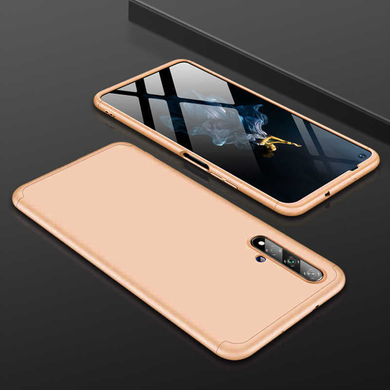 Huawei Nova 5T Kılıf Zore Ays Kapak Gold