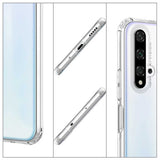 Huawei Nova 5T Kılıf Zore Nitro Anti Shock Silikon Renksiz