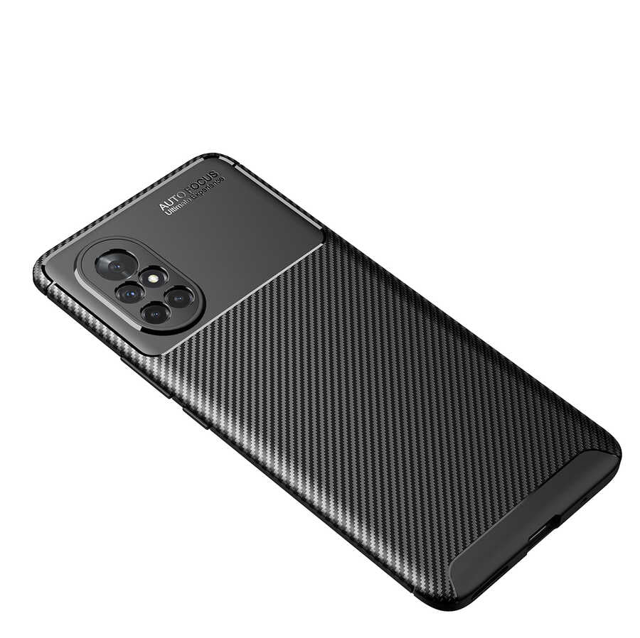 Huawei Nova 8İ Kılıf Zore Negro Silikon Kapak Siyah