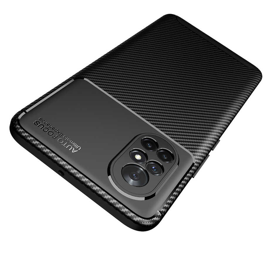 Huawei Nova 8İ Kılıf Zore Negro Silikon Kapak Siyah