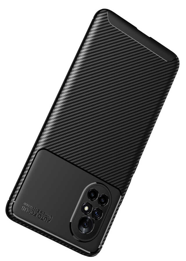 Huawei Nova 8İ Kılıf Zore Negro Silikon Kapak Siyah