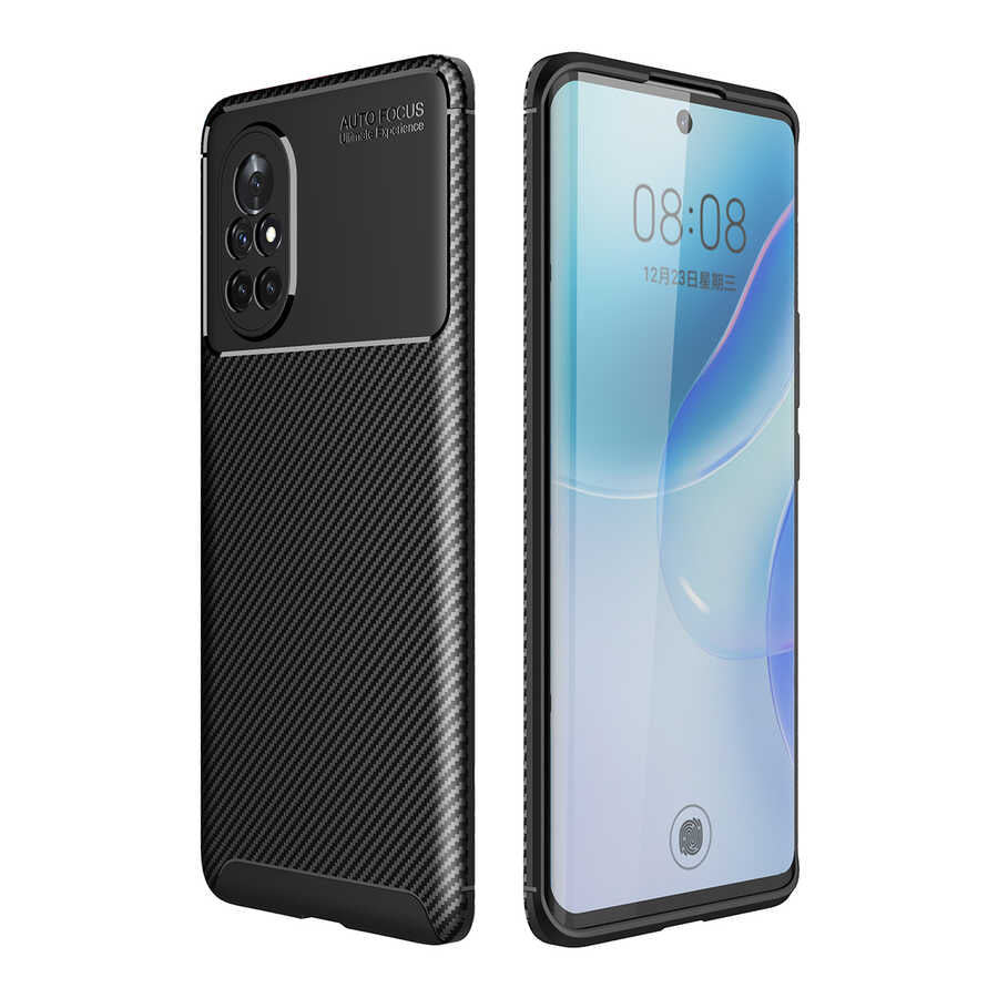 Huawei Nova 8İ Kılıf Zore Negro Silikon Kapak Siyah