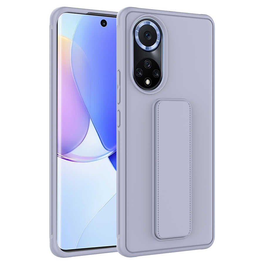 Huawei Nova 9 Kılıf Zore Qstand Kapak Pembe