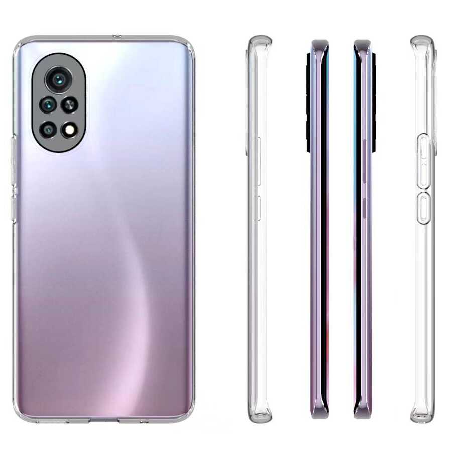Huawei Nova 9 Kılıf Zore Süper Silikon Kapak Renksiz