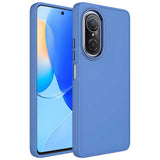 Huawei Nova 9 SE Kılıf Metal Çerçeve ve Buton Tasarımlı Silikon Zore Luna Kapak Lavendery Gray