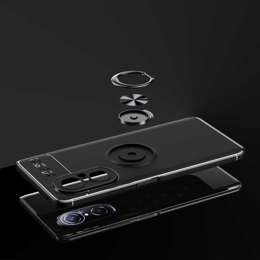 Huawei Nova 9 SE Kılıf Zore Ravel Silikon Kapak Siyah