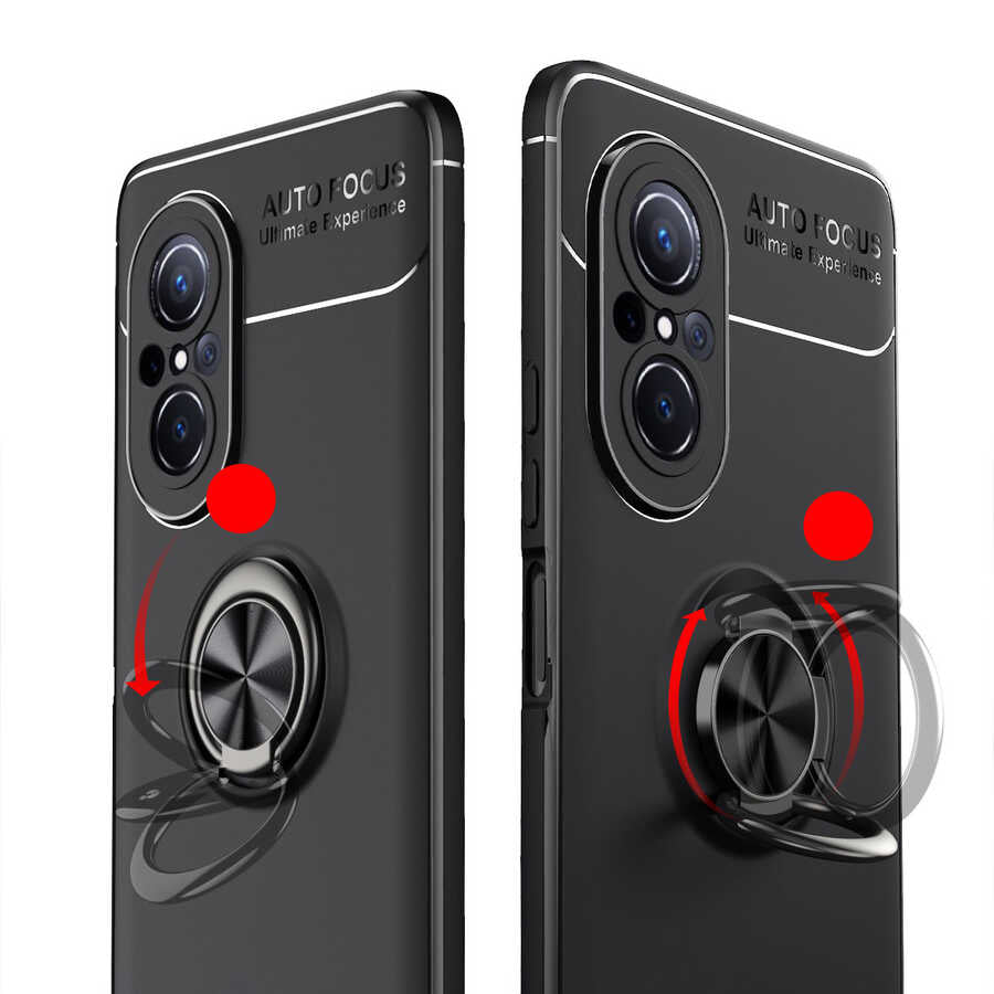 Huawei Nova 9 SE Kılıf Zore Ravel Silikon Kapak Siyah
