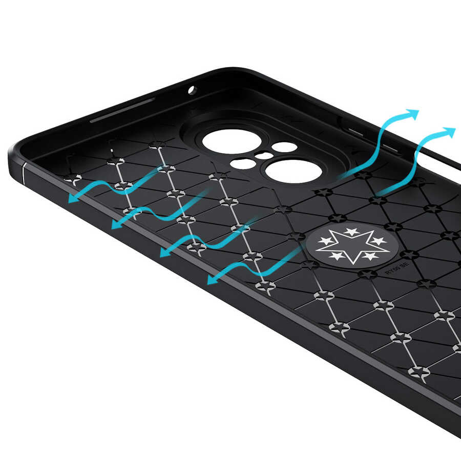 Huawei Nova 9 SE Kılıf Zore Ravel Silikon Kapak Kırmızı