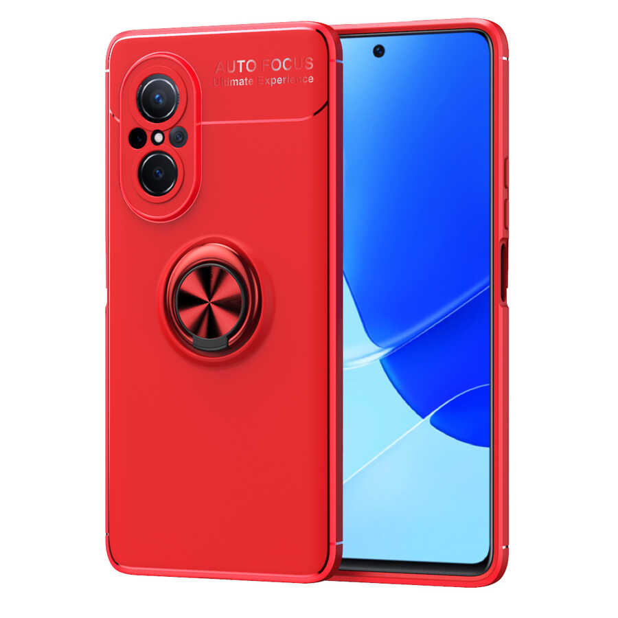 Huawei Nova 9 SE Kılıf Zore Ravel Silikon Kapak Kırmızı