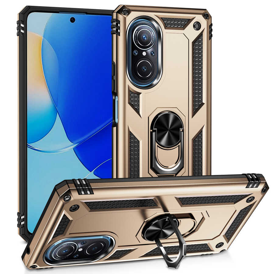Huawei Nova 9 SE Kılıf Zore Vega Kapak Siyah