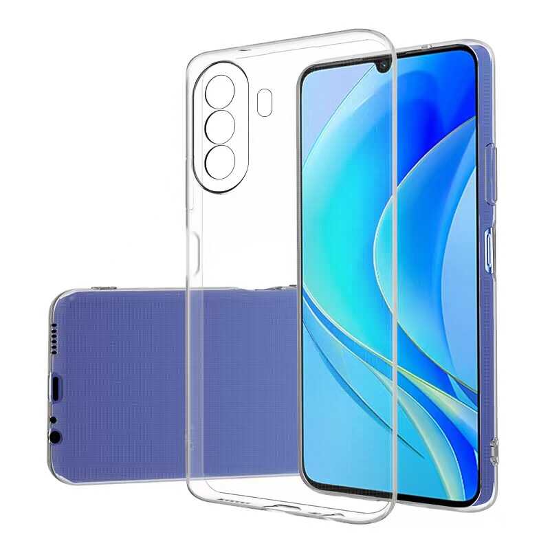 Huawei Nova Y70 Kılıf Zore Süper Silikon Kapak Renksiz