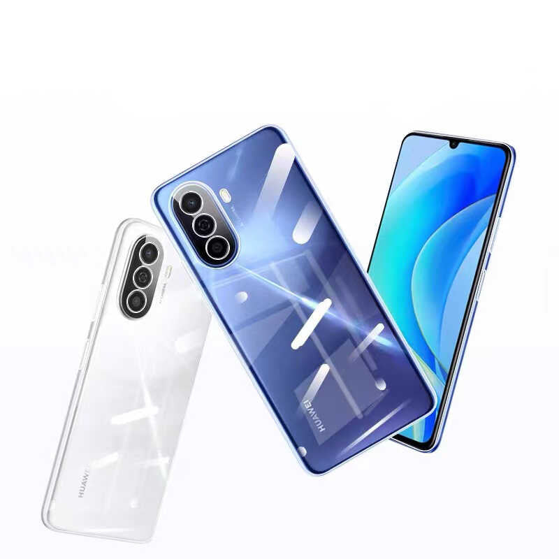 Huawei Nova Y70 Kılıf Zore Süper Silikon Kapak Renksiz