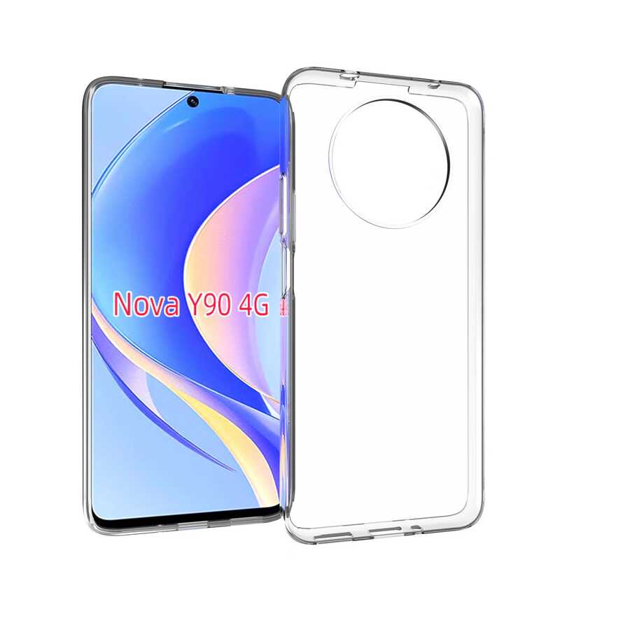 Huawei Nova Y90 Kılıf Zore Süper Silikon Kapak Renksiz