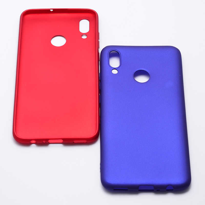 Huawei P Smart 2019 Kılıf Zore Premier Silikon Kapak Mürdüm
