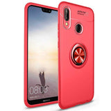 Huawei P Smart 2019 Kılıf Zore Ravel Silikon Kapak Siyah-Rose Gold