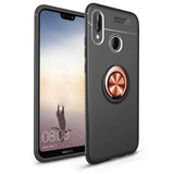 Huawei P Smart 2019 Kılıf Zore Ravel Silikon Kapak Siyah-Rose Gold