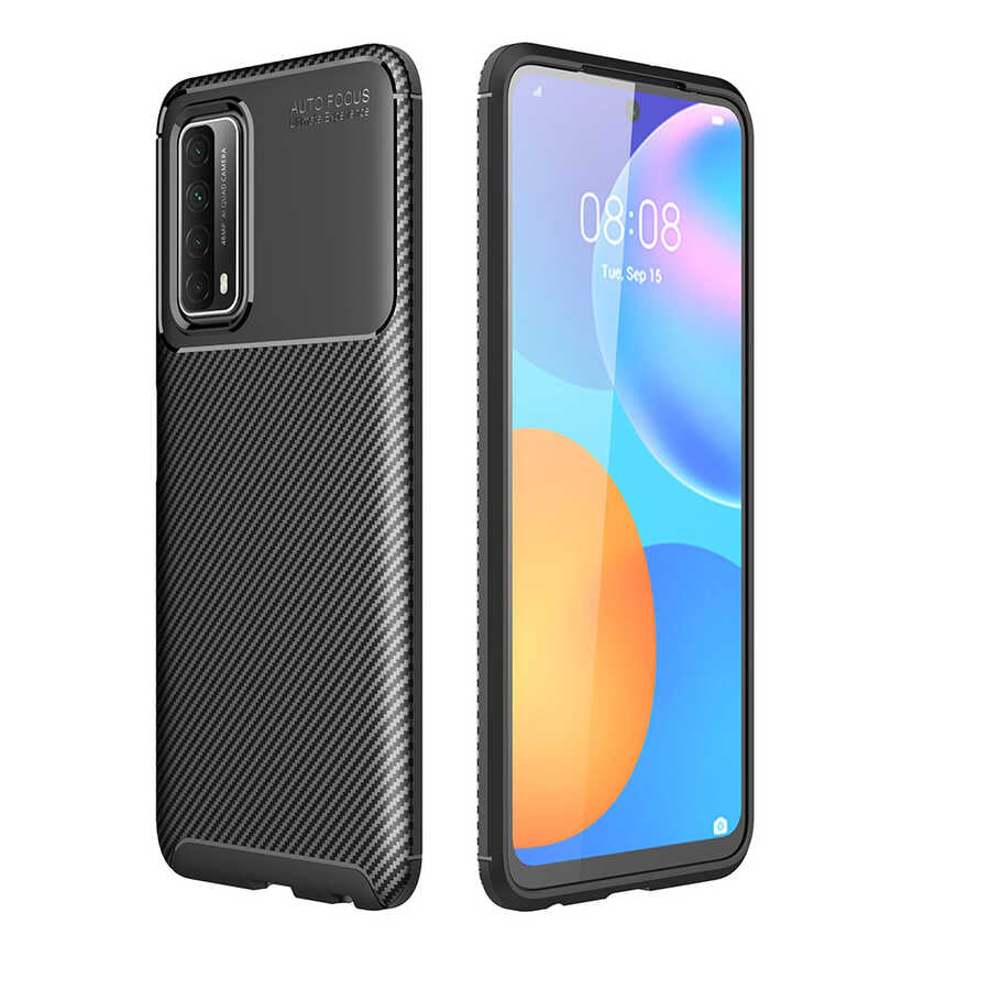 Huawei P Smart 2021 Kılıf Zore Negro Silikon Kapak Siyah