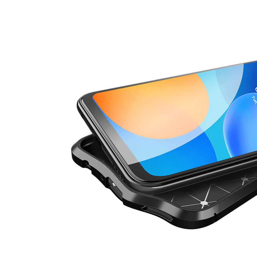 Huawei P Smart 2021 Kılıf Zore Niss Silikon Kapak Kırmızı