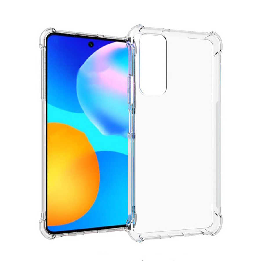 Huawei P Smart 2021 Kılıf Zore Nitro Anti Shock Silikon Renksiz