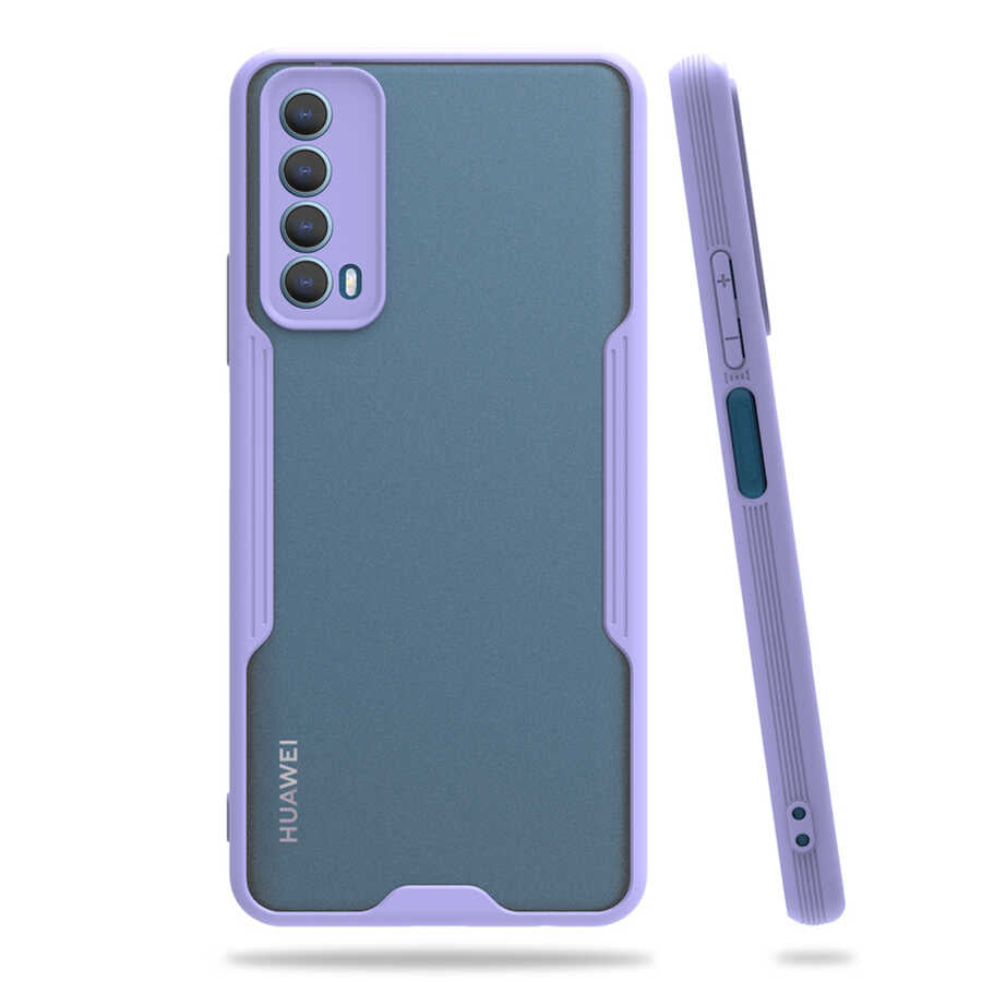 Huawei P Smart 2021 Kılıf Zore Parfe Kapak Sarı
