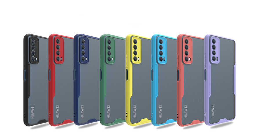 Huawei P Smart 2021 Kılıf Zore Parfe Kapak Mor