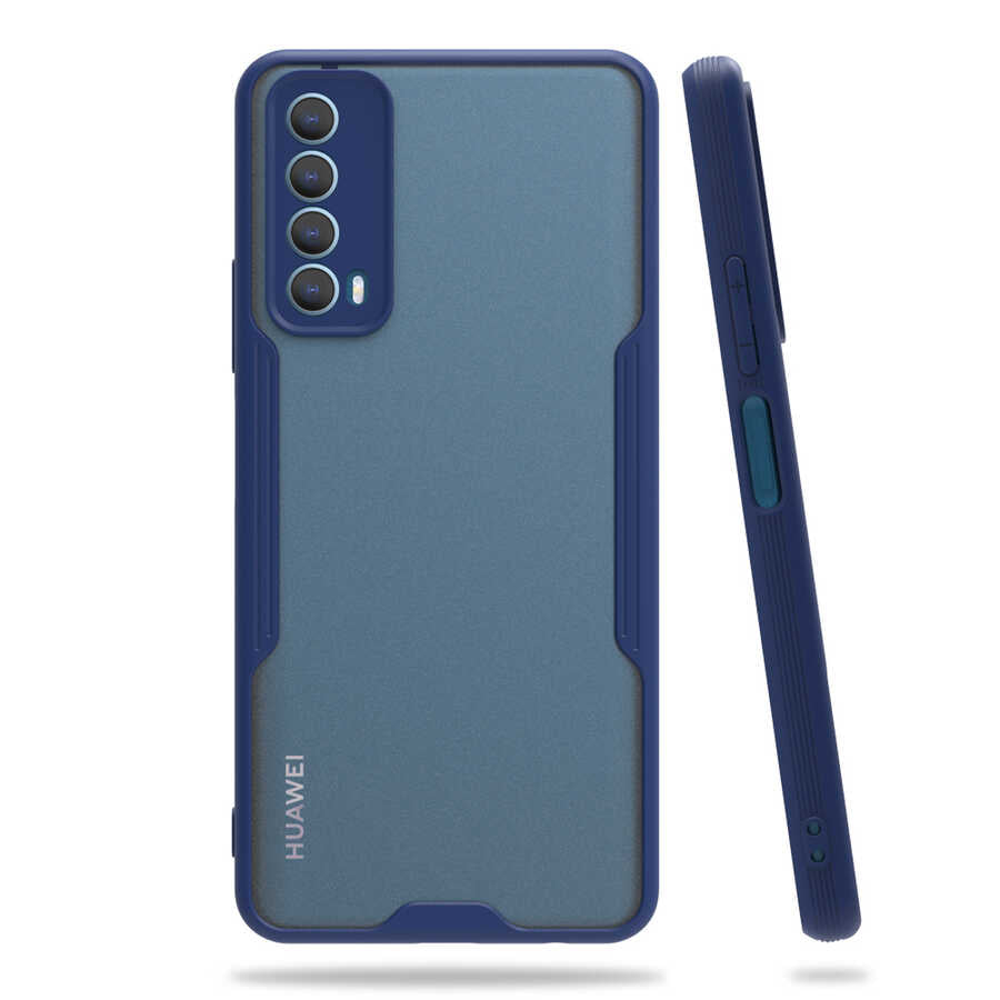 Huawei P Smart 2021 Kılıf Zore Parfe Kapak Lacivert