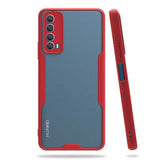 Huawei P Smart 2021 Kılıf Zore Parfe Kapak Kırmızı