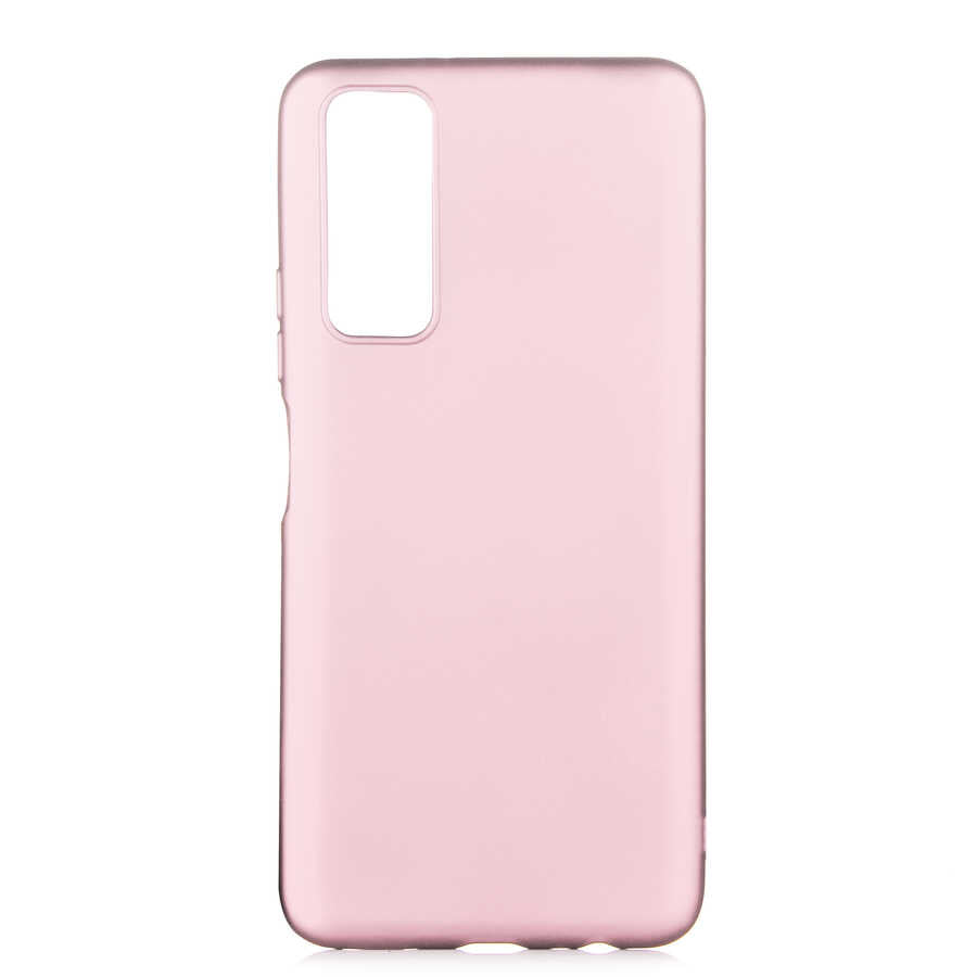 Huawei P Smart 2021 Kılıf Zore Premier Silikon Kapak Rose Gold