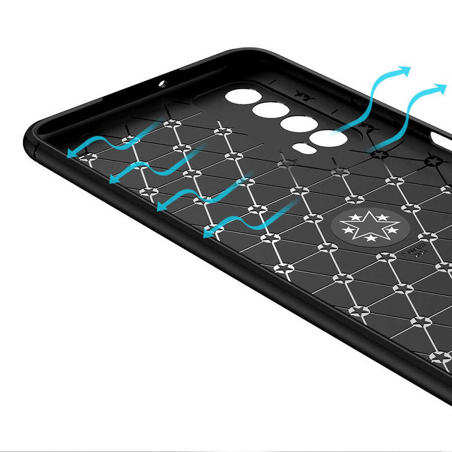 Huawei P Smart 2021 Kılıf Zore Ravel Silikon Kapak Kırmızı