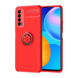 Huawei P Smart 2021 Kılıf Zore Ravel Silikon Kapak Kırmızı
