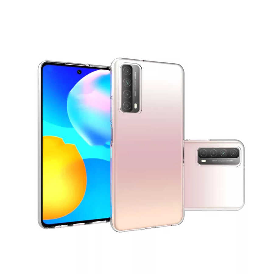 Huawei P Smart 2021 Kılıf Zore Süper Silikon Kapak Renksiz