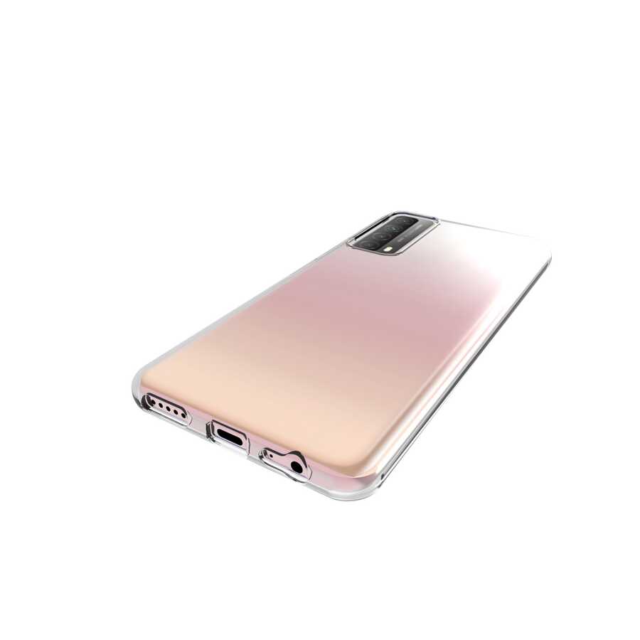 Huawei P Smart 2021 Kılıf Zore Süper Silikon Kapak Renksiz