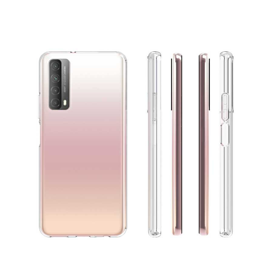 Huawei P Smart 2021 Kılıf Zore Süper Silikon Kapak Renksiz