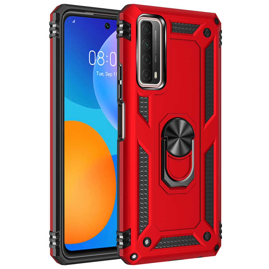 Huawei P Smart 2021 Kılıf Zore Vega Kapak Mavi