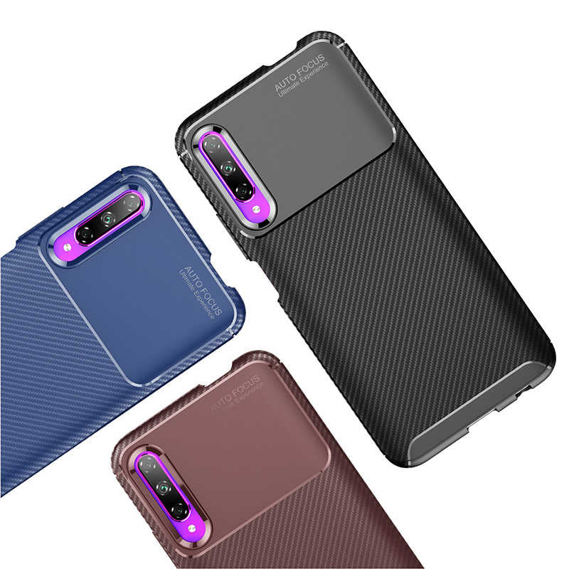 Huawei P Smart Pro 2019 Kılıf Zore Negro Silikon Kapak Lacivert