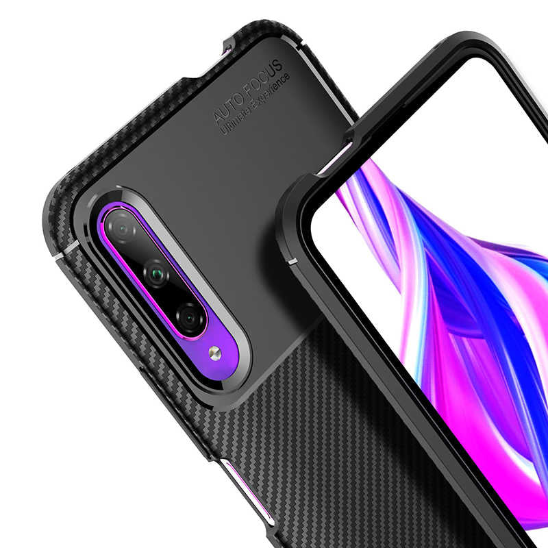 Huawei P Smart Pro 2019 Kılıf Zore Negro Silikon Kapak Lacivert