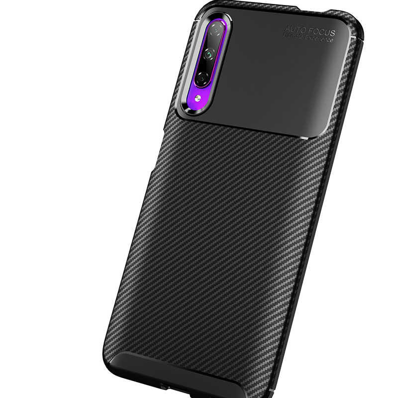 Huawei P Smart Pro 2019 Kılıf Zore Negro Silikon Kapak Lacivert