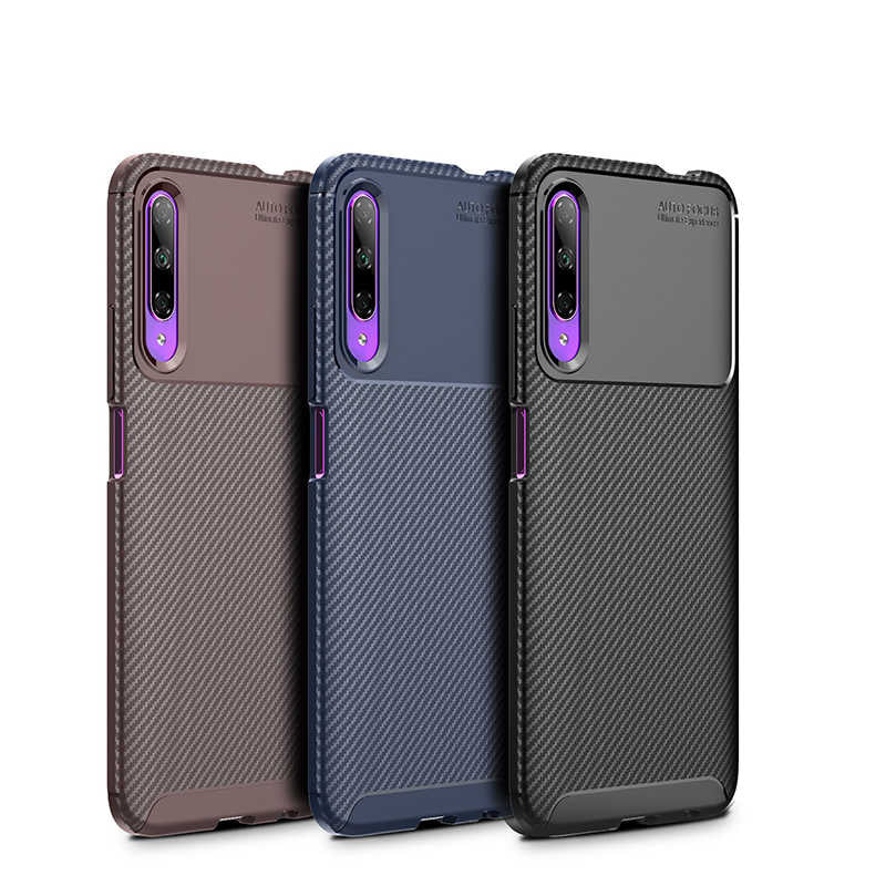 Huawei P Smart Pro 2019 Kılıf Zore Negro Silikon Kapak Lacivert