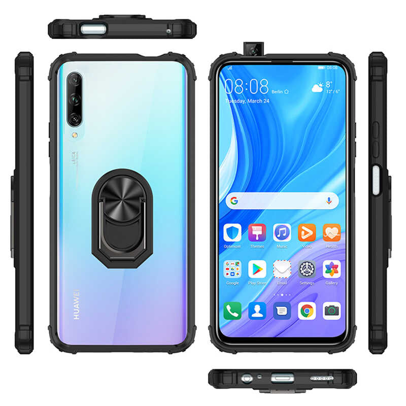 Huawei P Smart Pro 2019 Kılıf Zore Mola Kapak Siyah
