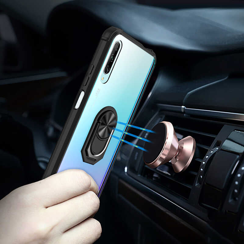 Huawei P Smart Pro 2019 Kılıf Zore Mola Kapak Siyah